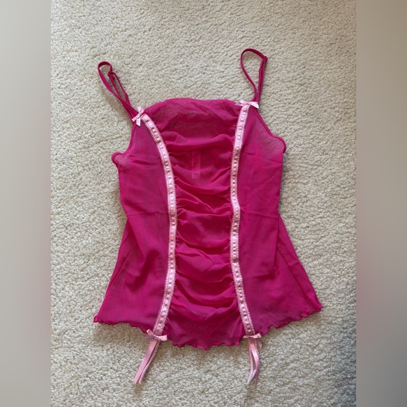 Victoria's Secret Tops - Vintage Victoria’s Secret Angels Mesh Top